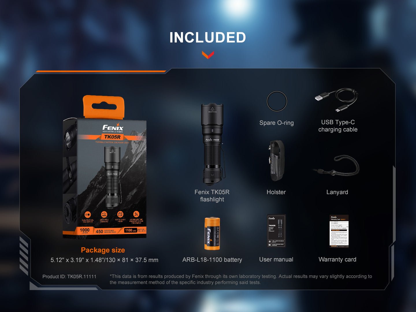 Fenix TK05R Compact Tactical EDC Flashlight Fenix Store