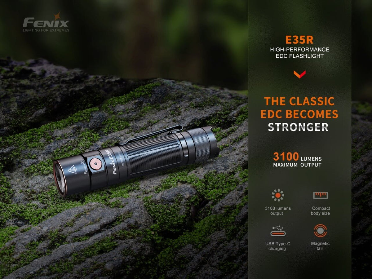Fenix E35R High-Performance Rechargeable LED Flashlight Fenix Store