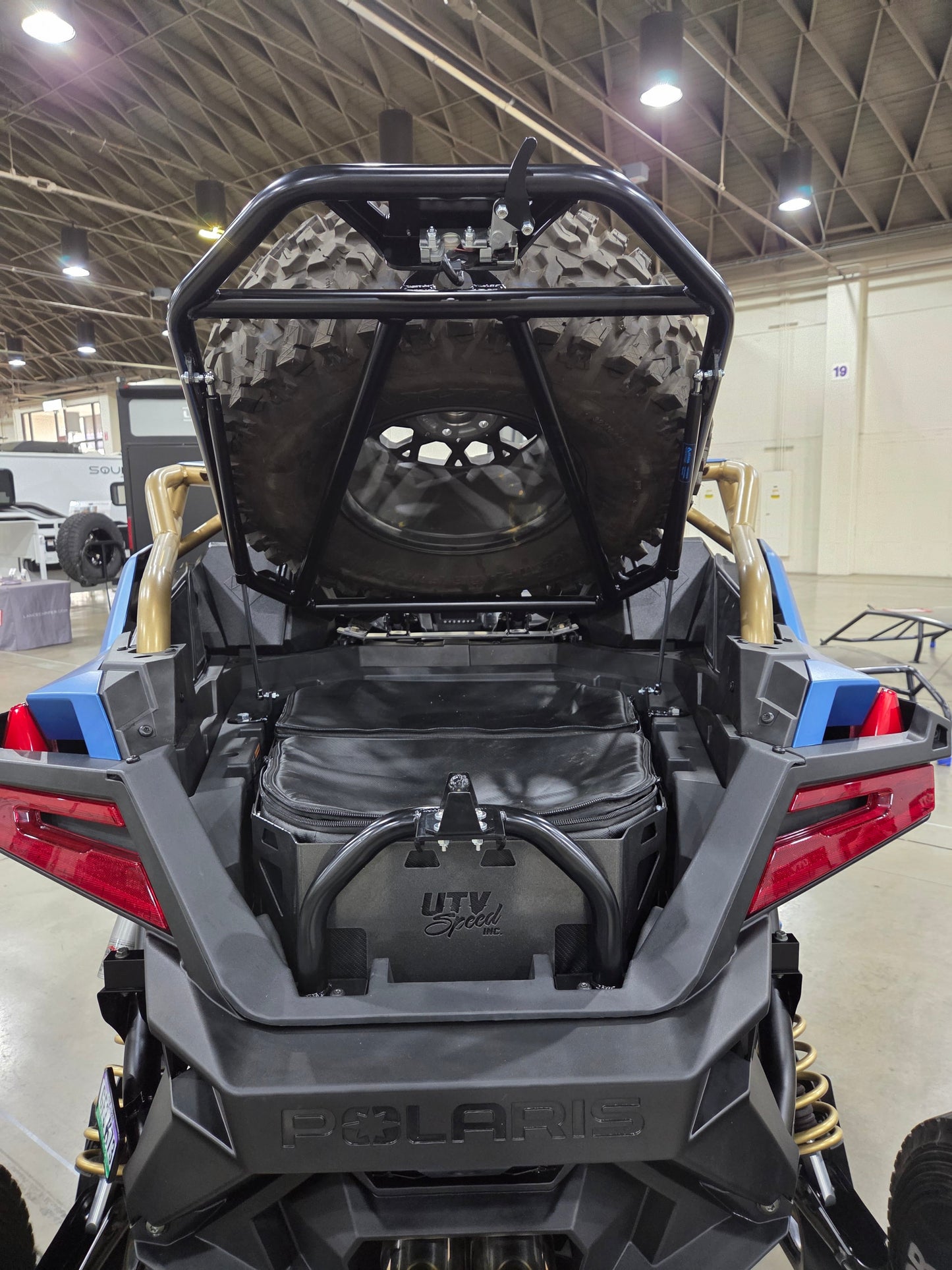 Tire Carrier with shocks for the Polaris Pro R by UTV Speed