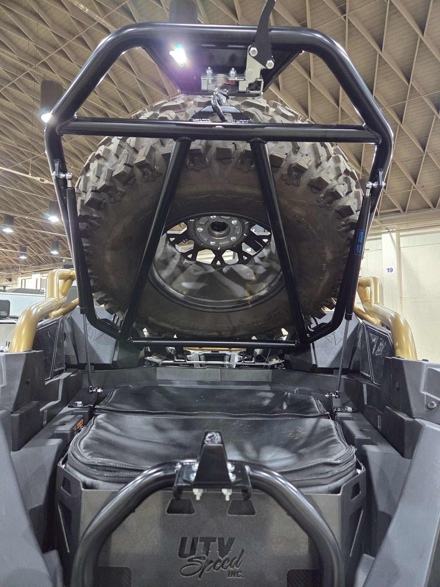 Tire Carrier with shocks for the Polaris Pro R by UTV Speed