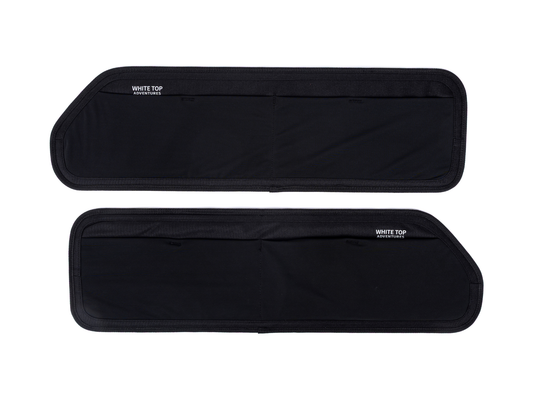 Ram Promaster Upper Rear Door Storage Panels (Pair) White Top Adventures