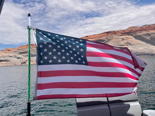 Mega Whipz Whip 4.5' With White LED Top Marker