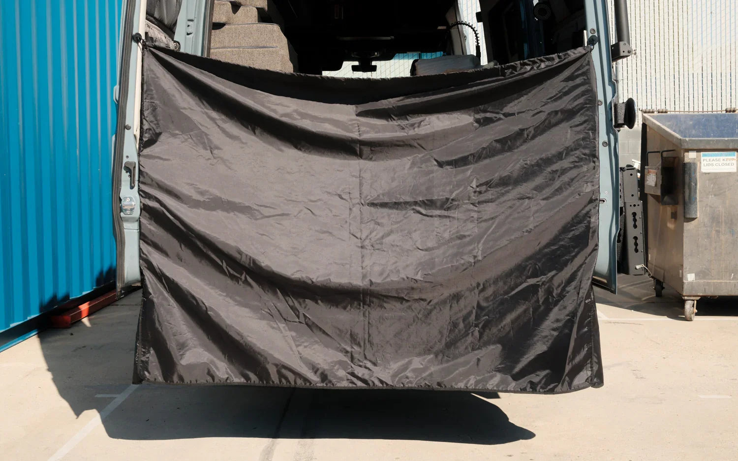 SV Sprinter Rear Door C-Shaped Shower Curtain Sandy Vans