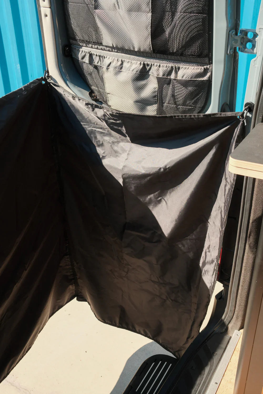 SV Sprinter Rear Door C-Shaped Shower Curtain Sandy Vans
