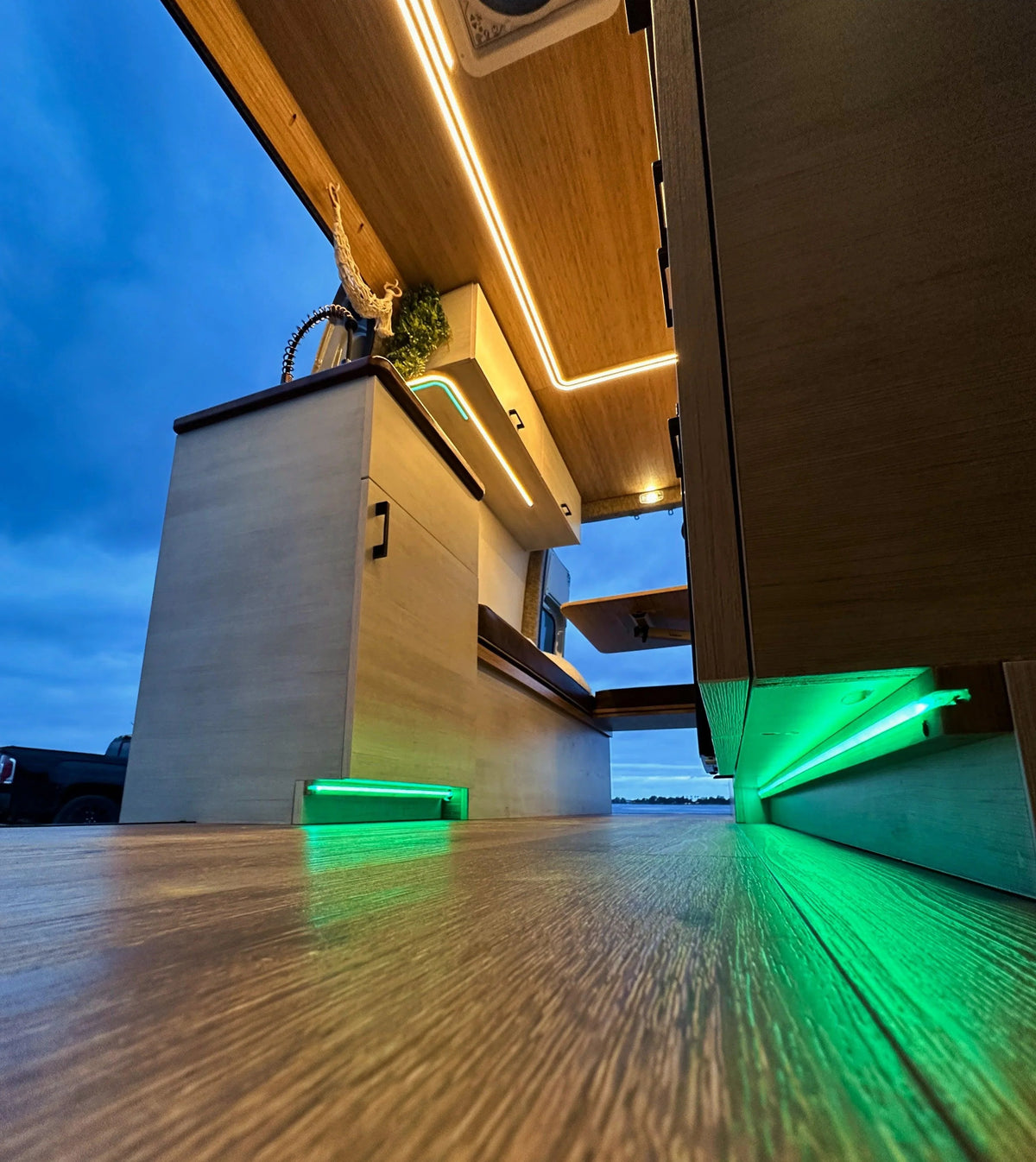 Sunset LED Strip Lighting Sandy Vans