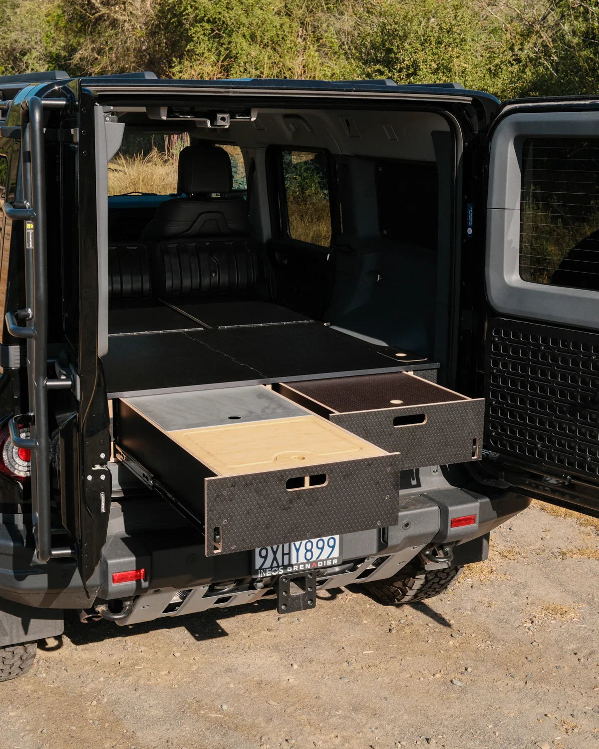 Ineos Grenadier | Dual Drawer Storage System & Bed Platform | 2023+ Solid Wood Worx