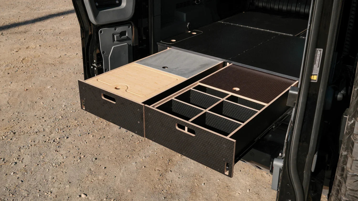 Ineos Grenadier | Dual Drawer Storage System & Bed Platform | 2023+ Solid Wood Worx