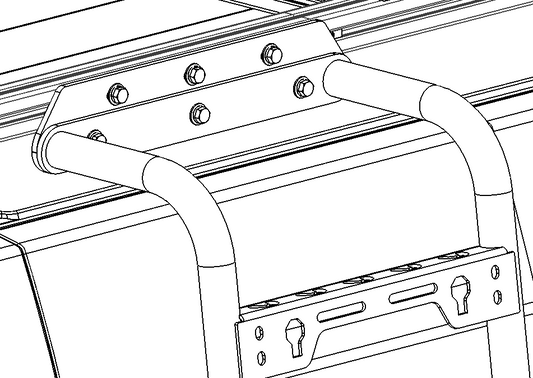 Transit Standard Roof Rack Ladder Adapter