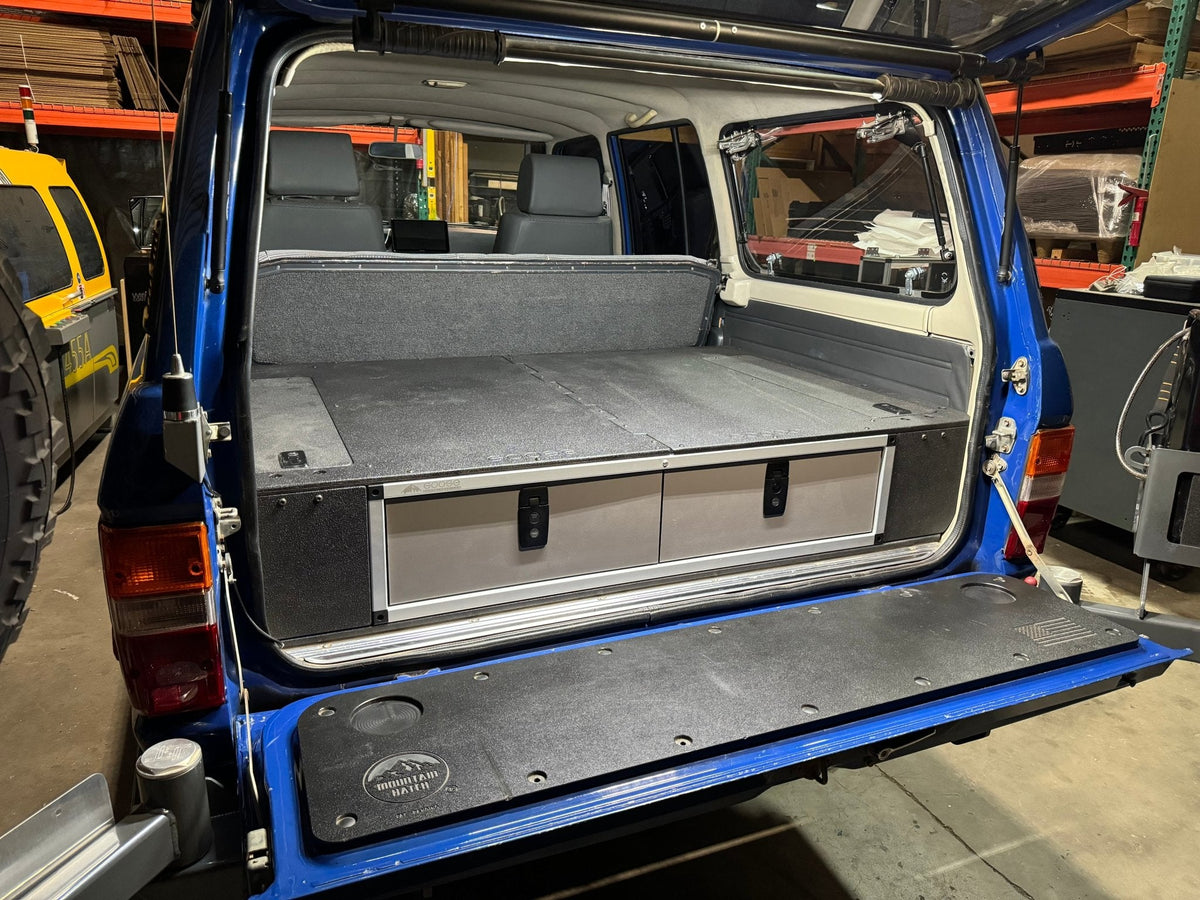 Toyota Land Cruiser 1980-1989 60 Series - Side x Side Drawer Module with Fitted Top Plate - 41 3/8"W x 9-1/2"H  x 40"D Goose Gear