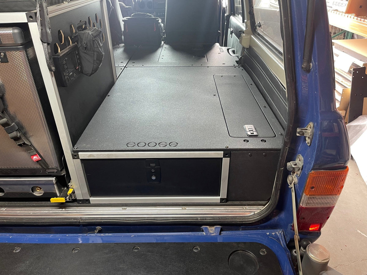 Toyota Land Cruiser 1980-1990 60 Series - Single Drawer Module with Fitted Top Plate - 22-3/16"W x 9-1/2"H x 40"D Goose Gear