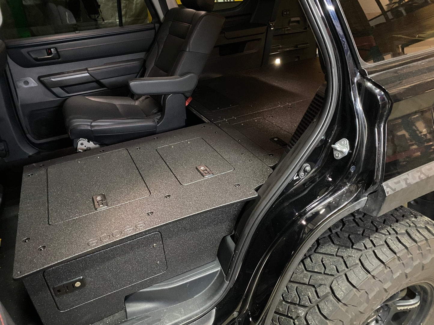 Toyota - Sequoia - 2023-Present - 3rd Gen - Explore Series - Seat Delete Plate System - Stealth Sleep Package Goose Gear